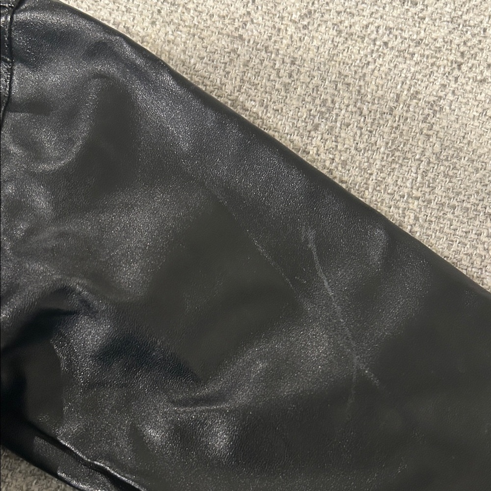 Black Faux Leather Jacket (Toddler/Kids) - Picture 4 of 5